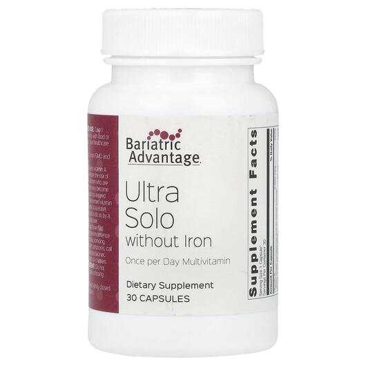 Основное фото товара Мультивитамины, Ultra Solo without Iron, 30 капсул