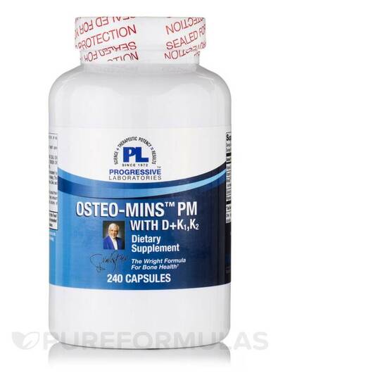 Основное фото товара Поддержка суставов, Osteo Mins PM with D + K1 K2, 240 капсул
