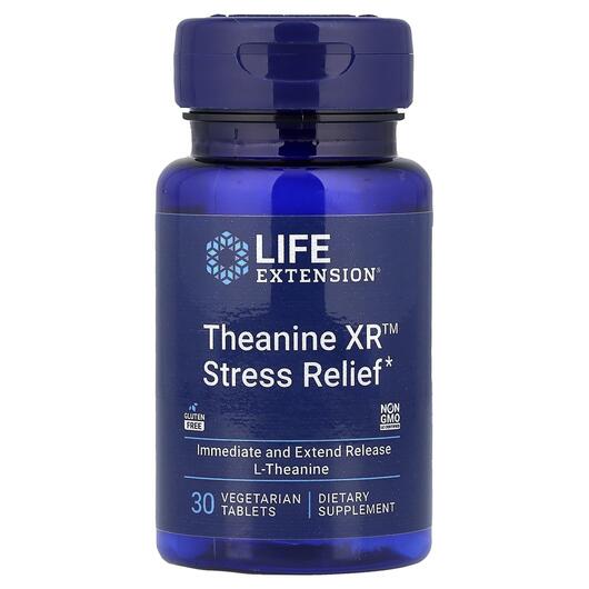 Основное фото товара L-теанин 400 мг, Theanine XR Stress Relief, 30 капсул