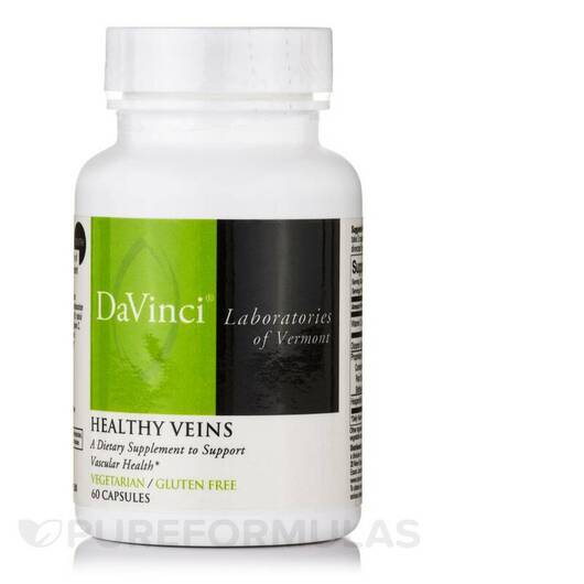 Основное фото товара DaVinci Laboratories, Поддержка вен ног, Healthy Veins, 60 капсул