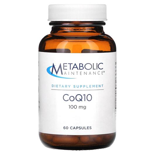 Основное фото товара Metabolic Maintenance, Коэнзим CoQ10, CoQ10 100 mg, 60 капсул