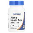 Фото товара Nutricost, Альфа-липоевая, Alpha Lipoic Acid 600 mg, 60 капсул