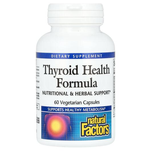 Основное фото товара Поддержка щитовидной железы, Thyroid Health Formula, 60 капсул