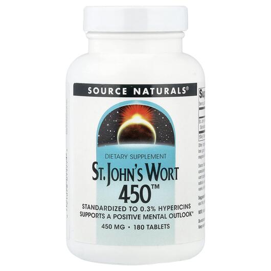 Основное фото товара Зверобой, St. John's Wort 450 450 mg, 180 таблеток