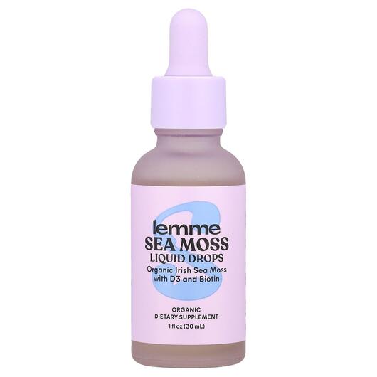 Основное фото товара Lemme, Ирландский морской мох, Sea Moss Liquid Drops, 30 мл