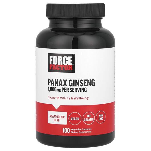 Основное фото товара Корейський женьшень, Panax Ginseng 1000 mg, 100 капсул