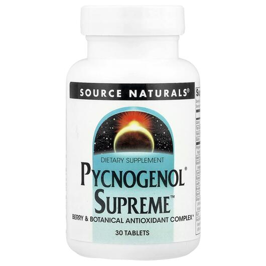 Основное фото товара Пикногенол Высший, Pycnogenol Supreme 30, 30 таблеток