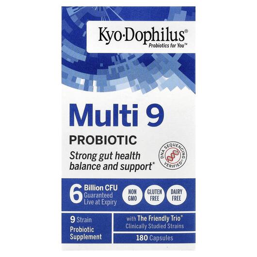 Основное фото товара Kyolic, Пробиотики, Multi 9 Probiotic, 180 капсул