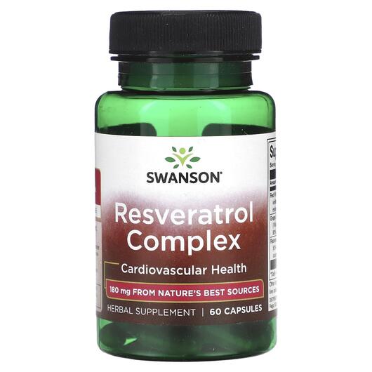 Основное фото товара Swanson, Ресвератрол, Resveratrol Complex, 60 капсул