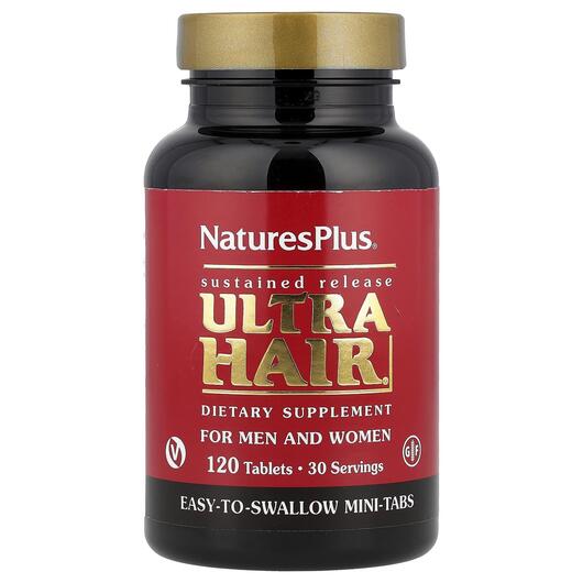 Основное фото товара Кожа ногти волосы, Ultra Hair For Men & Women 120, 120 таблет