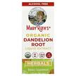 Фото товара Organic Dandelion Root Liquid Extract Alcohol Free, Одуванчик, 30