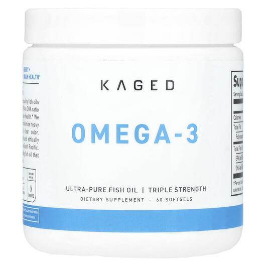 Основное фото товара Омега 3, Omega-3 Premium Triglyceride Fish Oil 1500 mg, 60 капсул