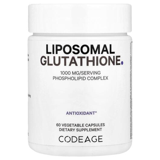 Основное фото товара CodeAge, L-Глутатион 500 мг, Liposomal Glutathione, 60 мл