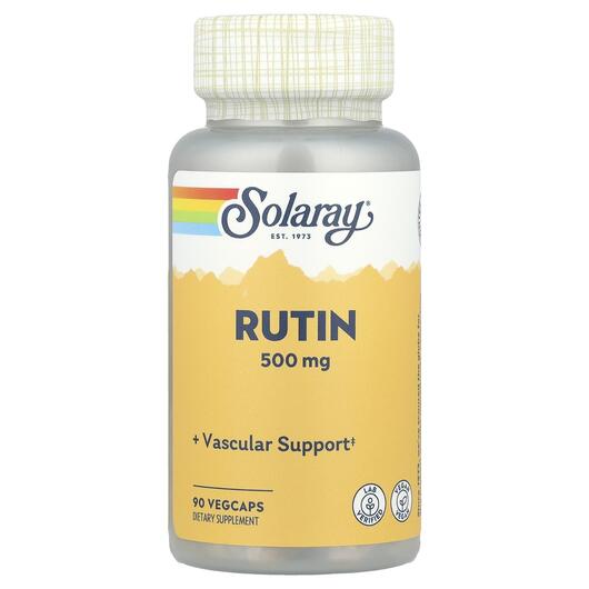 Основное фото товара Solaray, Рутин 500 мг, Rutin 500 mg, 90 капсул