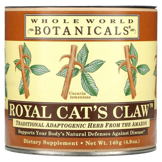 Основное фото товара Whole World Botanicals, Кошачий коготь, Royal Cat's Claw, 14