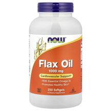 Flax Oil 1000 mg Льняное масло 1000 мг NOW