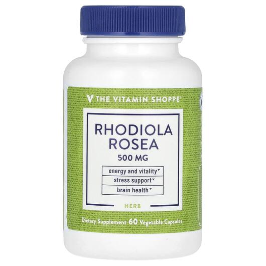Основное фото товара TheVitaminShoppe, Родиола, Rhodiola Rosea 500 mg, 60 капсул