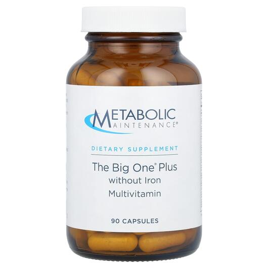 Основное фото товара Железо, The Big One w/o Iron with Vitamin D-3 2000 IU, 100 капсул