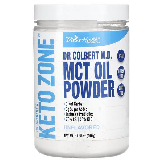 Основное фото товара Dr. Colbert's Keto Zone MCT Oil Powder Unflavored, MCT Масло