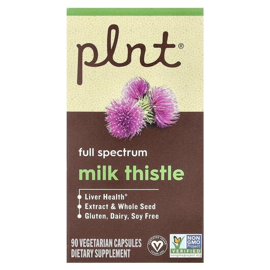 Основное фото товара Plnt, Расторопша, Milk Thistle, 90 капсул