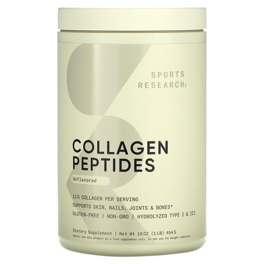 Основное фото товара Коллагеновые пептиды, Collagen Peptides Unflavored, 454 г