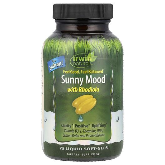 Основное фото товара Поддержка стресса, Sunny Mood with Rhodiola, 75 капсул