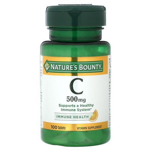 Основное фото товара Nature's Bounty, Витамин C, Vitamin C 500 mg, 100 таблеток