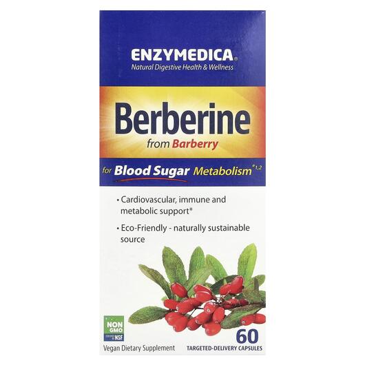Основное фото товара Enzymedica, Берберин, Berberine, 60 капсул