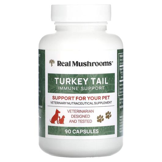 Основное фото товара Грибы Хвост Индейки, Turkey Tail Support for Your Pet, 90 капсул