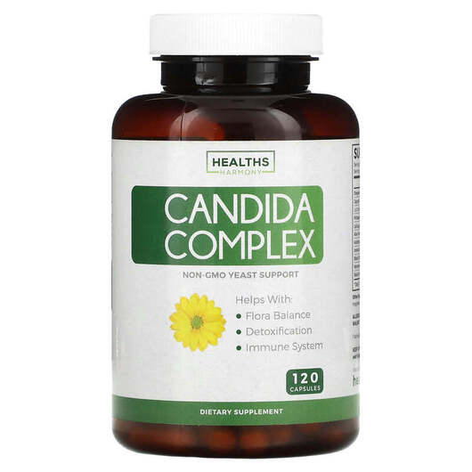 Основное фото товара Healths Harmony, Поддержка Кандиды, Candida Complex, 120 капсул