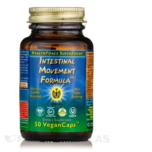 Основное фото товара Поддержка кишечника, Intestinal Movement Formula, 50 VeganCaps&tr