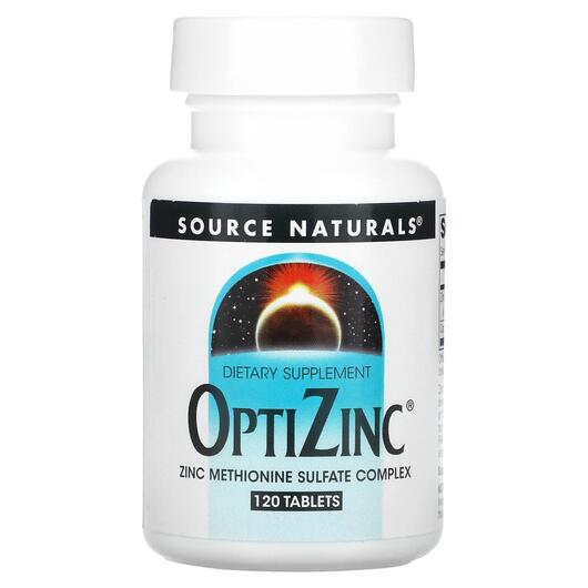 Основное фото товара Source Naturals, Цинк, OptiZinc, 120 таблеток