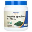Nutricost, Organic Spirulina Unflavored, Спіруліна, 454 г
