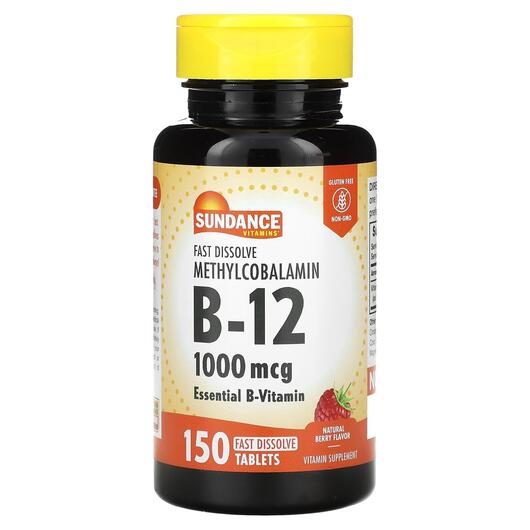 Основне фото товара Vitamin B-12 Natural Berry 1000 mcg, Вітамін B, 150 таблеток