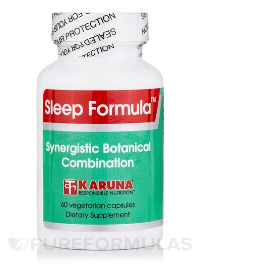 Основное фото товара Karuna Health, Мелатонин, Sleep Formula, 60 капсул