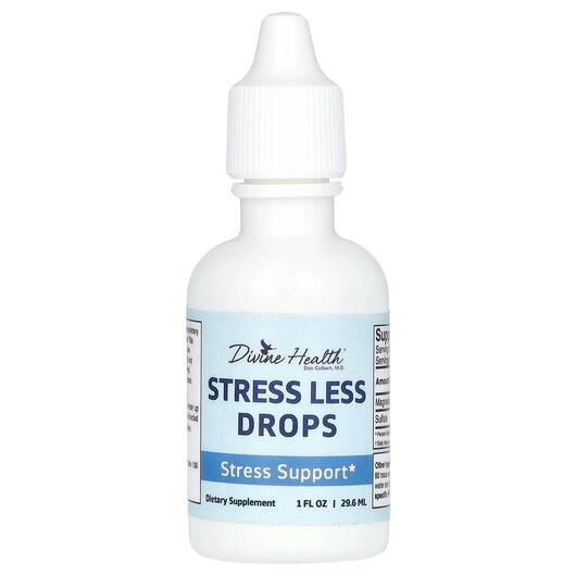 Основное фото товара Divine Health, Поддержка стресса, Stress Less Drops, 29.6 мл