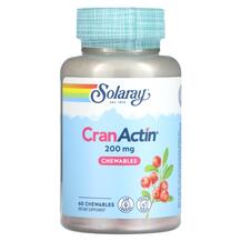 CranActin Chewables 200 mg Клюква Solaray 60 таблеток