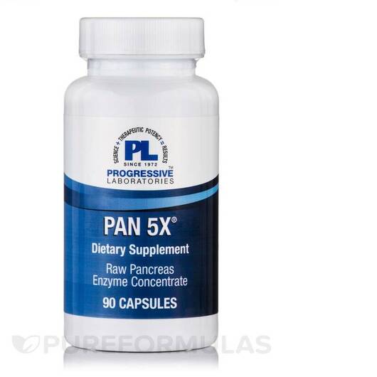 Основное фото товара Progressive Labs, Панкреатин, Pan 5X, 90 капсул