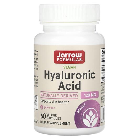 Основное фото товара Jarrow Formulas, Гиалуроновая кислота, Hyaluronic Acid, 60 капсул