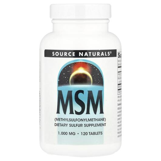 Основное фото товара Метилсульфонилметан МСМ, MSM 1000 mg, 120 таблеток