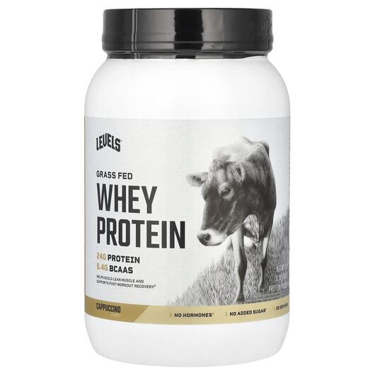 Основное фото товара Протеин Изолят, Grass Fed Whey Protein Powder Cappuccino, 907 г