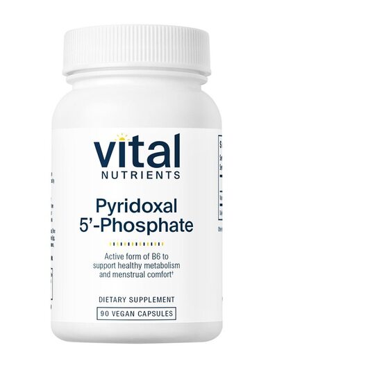 Основное фото товара Пиридоксал-5-фосфат, Pyridoxal-5-Phosphate 50 mg, 90 капсул