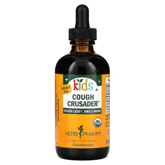 Основное фото товара Herb Pharm, Сироп от кашля, Kids Cough Crusader, 120 мл