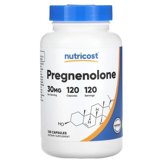 Основне фото товара Nutricost, Pregnenolone 30 mg, Прегненолон, 120 капсул