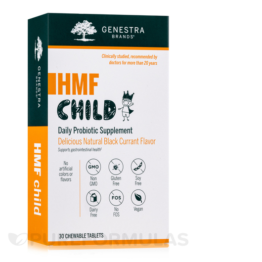 Основное фото товара Genestra, Пробиотики для детей, HMF Child, 30 таблеток