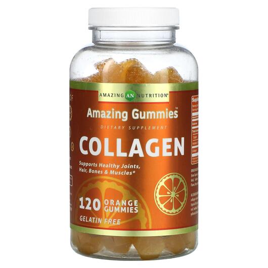 Основное фото товара Коллаген, Amazing Gummies Collagen Orange, 120 таблеток