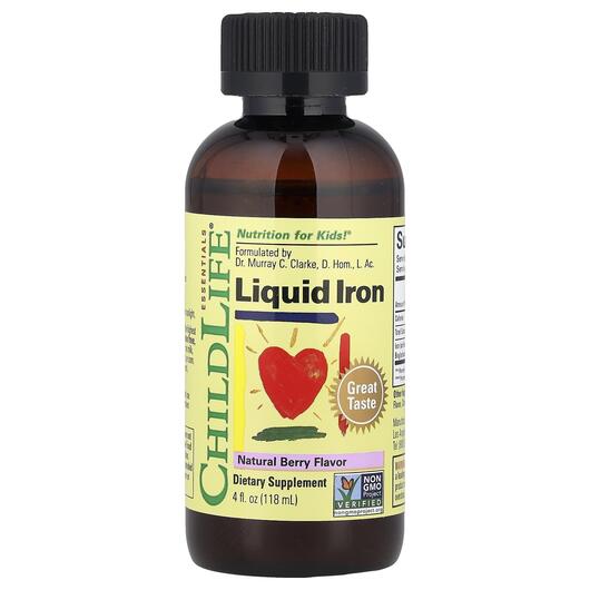 Основное фото товара ChildLife, Железо, Liquid Iron, 118 мл