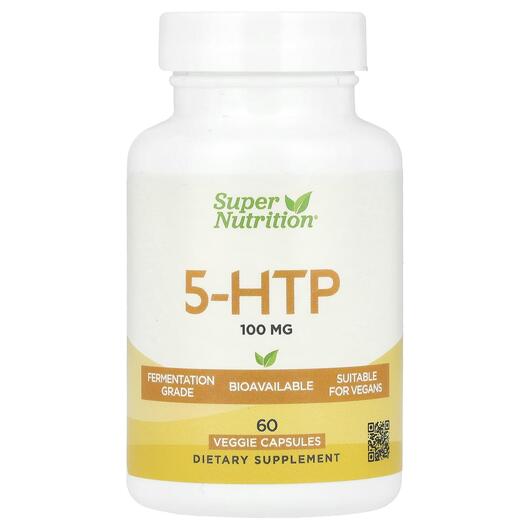 Основное фото товара Super Nutrition, 5-гидрокситриптофан, 5-HTP 100 mg, 60 капсул