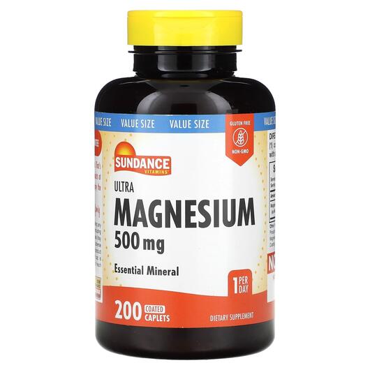 Основное фото товара Sundance Vitamins, Магний, Ultra Magnesium 500 mg, 200 таблеток