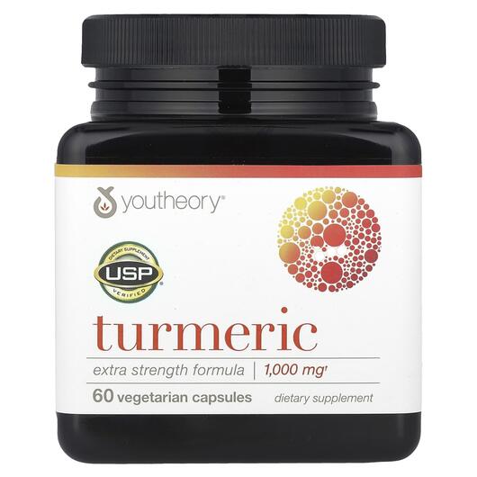 Основное фото товара Youtheory, Куркумин 500 мг, Turmeric Extra Strength, 60 капсул